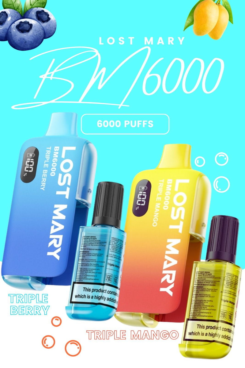 Lost Mary 6000 Box of 5 | 17+ Flavours | £22.99 Price