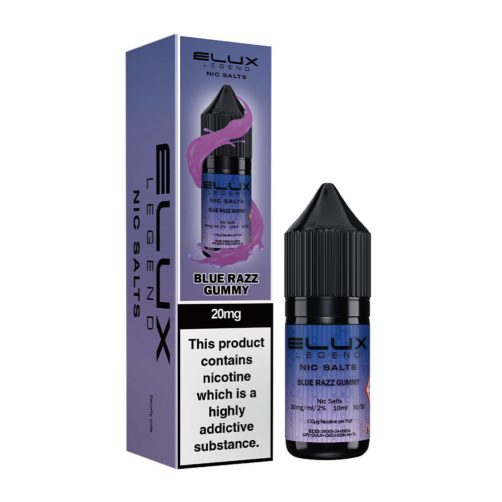 Elux Legend Nic Salt Blue Razz Gummy (Box of 10)