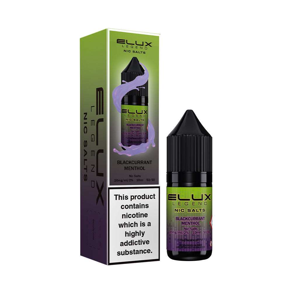 Elux Legend Nic Salt Blackcurrant Menthol (Box of 10)