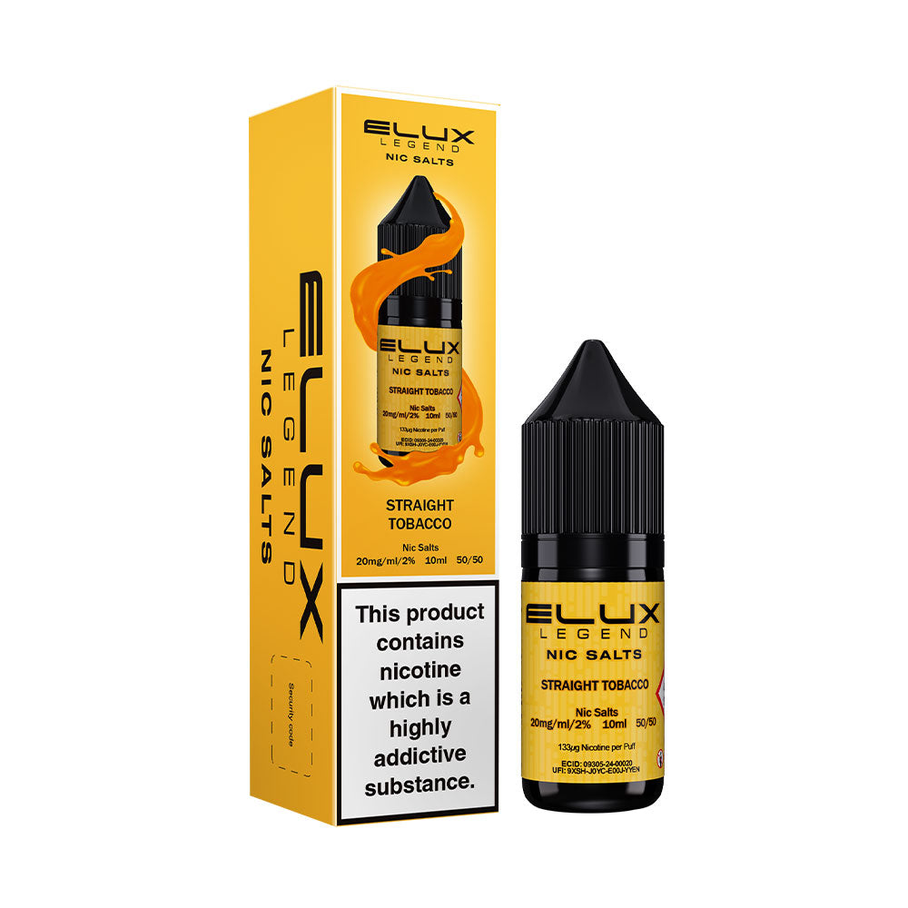 Elux Legend Nic Salt Straight Tobacco Box of 10
