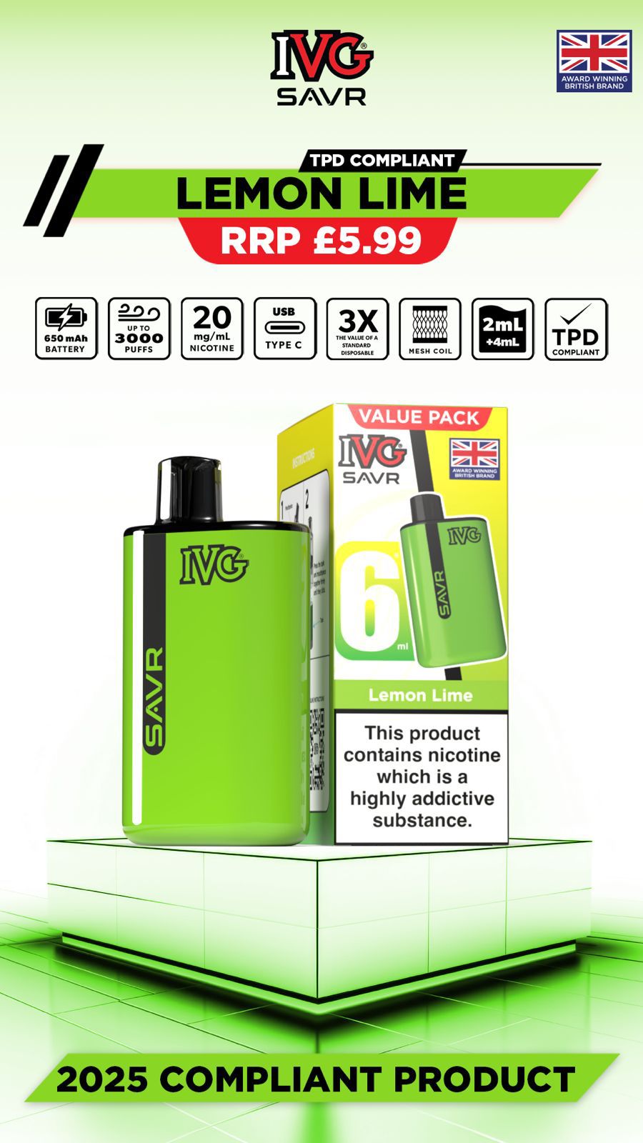 IVG SAVR Prefilled Pod Kit (Box of 5)