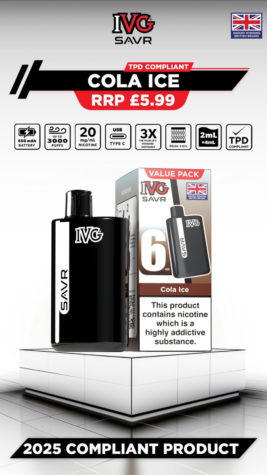 IVG SAVR Prefilled Pod Kit (Box of 5)