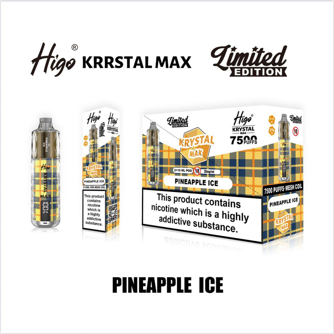 Higo Krystal Max 7500 Prefilled Pod Kit (Box of 10)