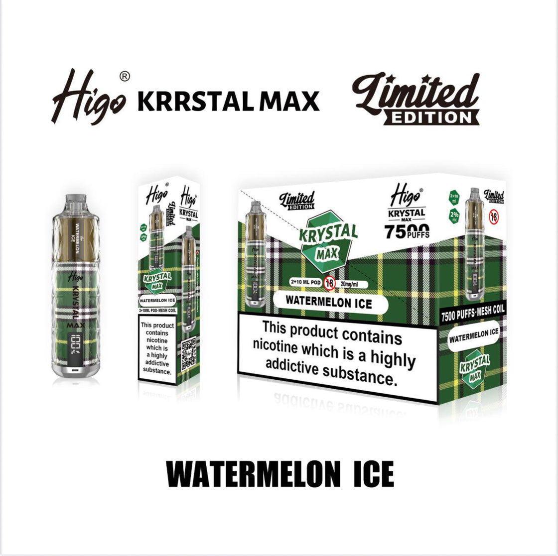 Higo Krystal Max 7500 Prefilled Pod Kit (Box of 10)