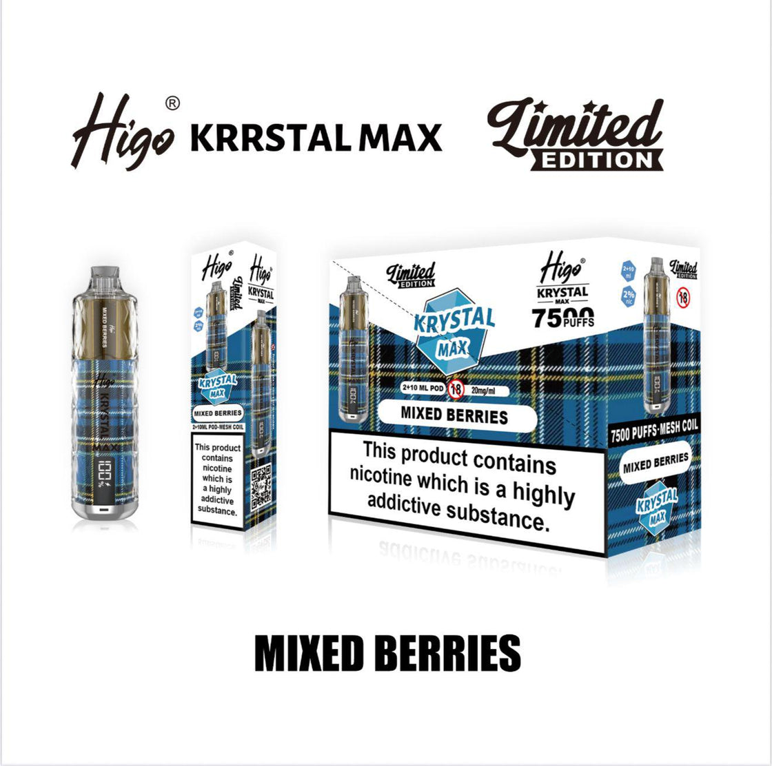 Higo Krystal Max 7500 Prefilled Pod Kit (Box of 10)