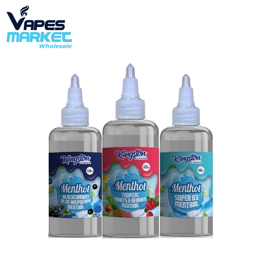 Kingston E-liquids Menthol 500ml Shortfill (Pack Of 10)