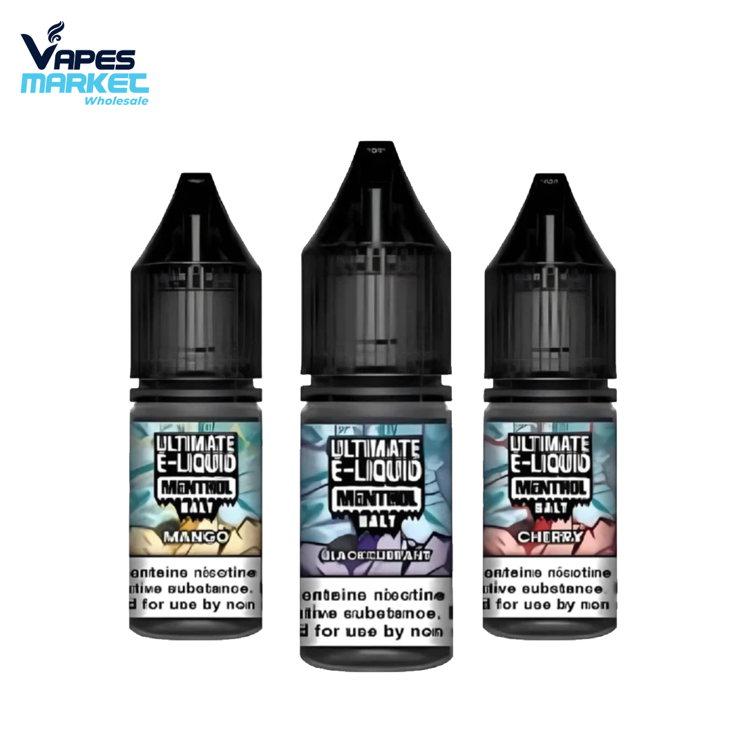 Ultimate E-Liquid Menthol 10ML Nic Salt (Pack Of 10)