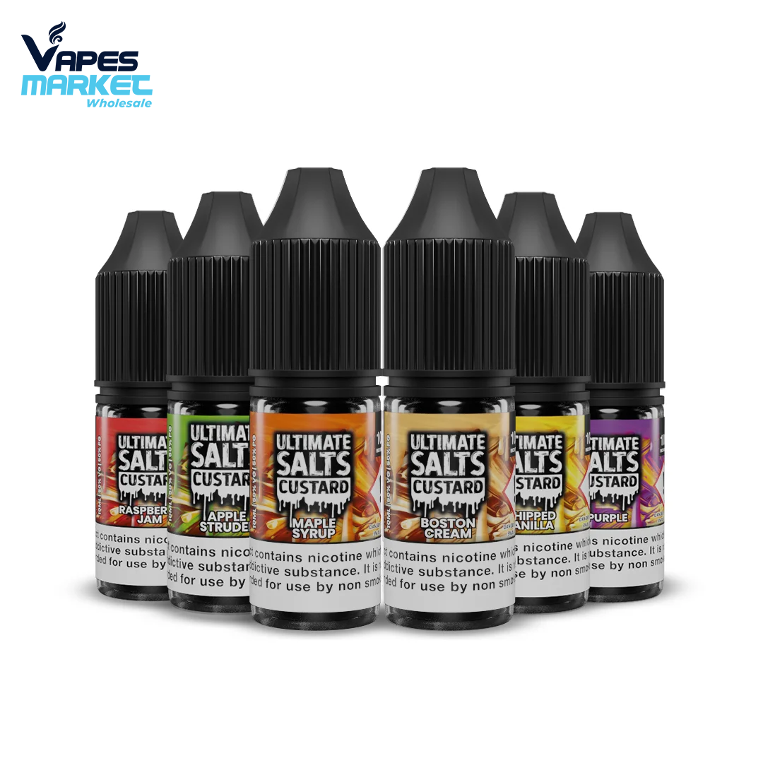 Ultimate Salts Custard 10ML Nic Salt (Pack Of 10)