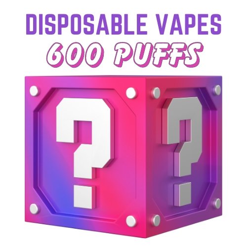 Disposable Vape Mystery Box 600 Puffs Box of 5