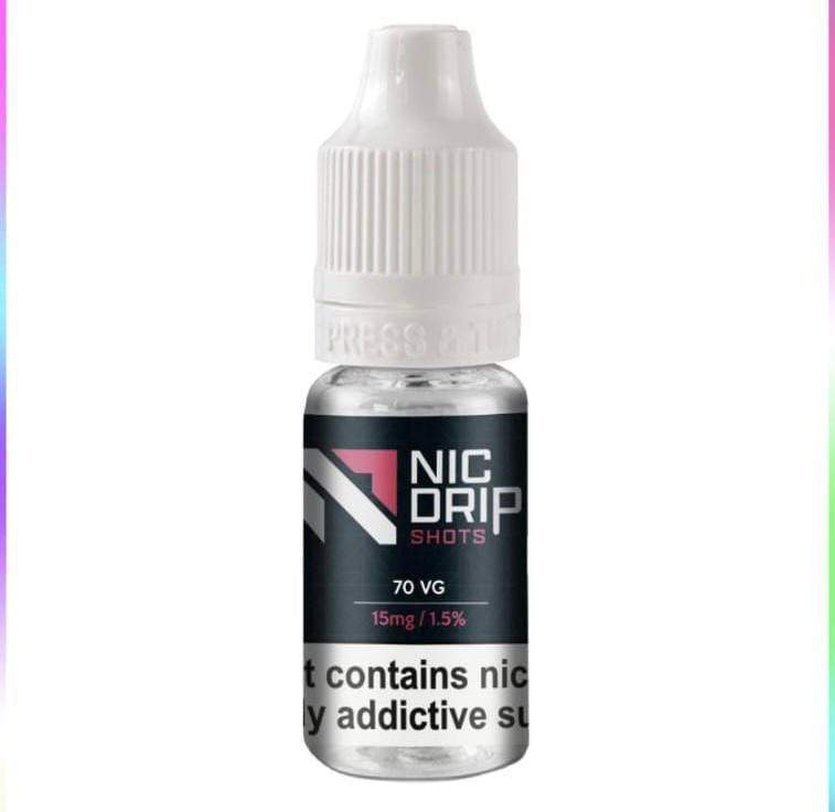 NIC DRIP - 70VG - 15MG - NICOTINE  SHOT - BOX OF 120