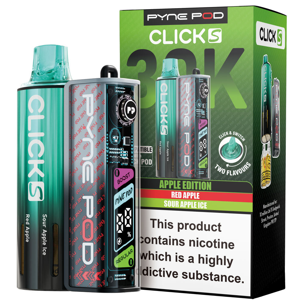 Pyne Pod Click S 30K Vape Kit - 20mg - 5 Pack