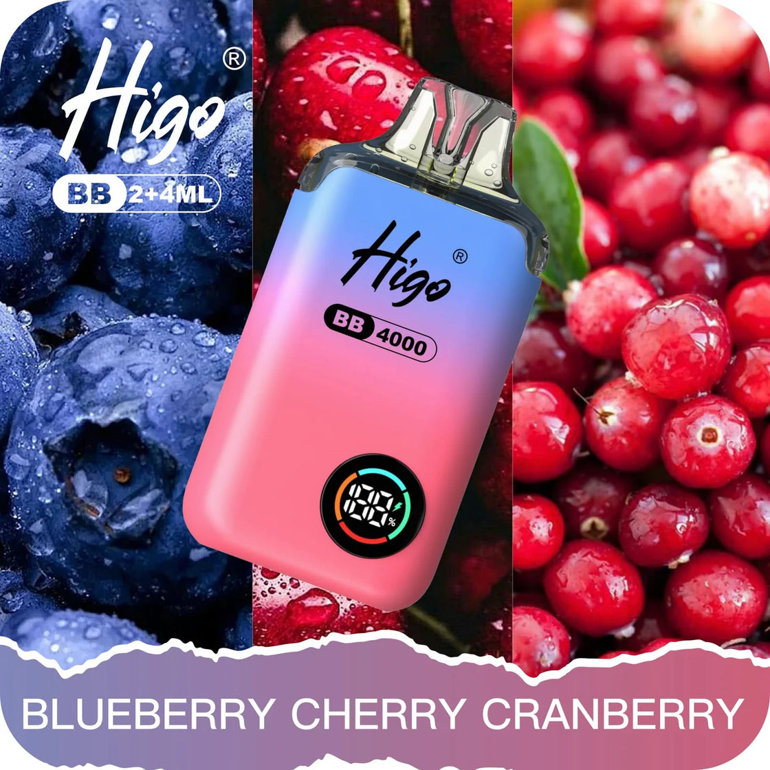 Higo BB4000 Kit (Box of 10) - Blueberry Cherry Cranberry