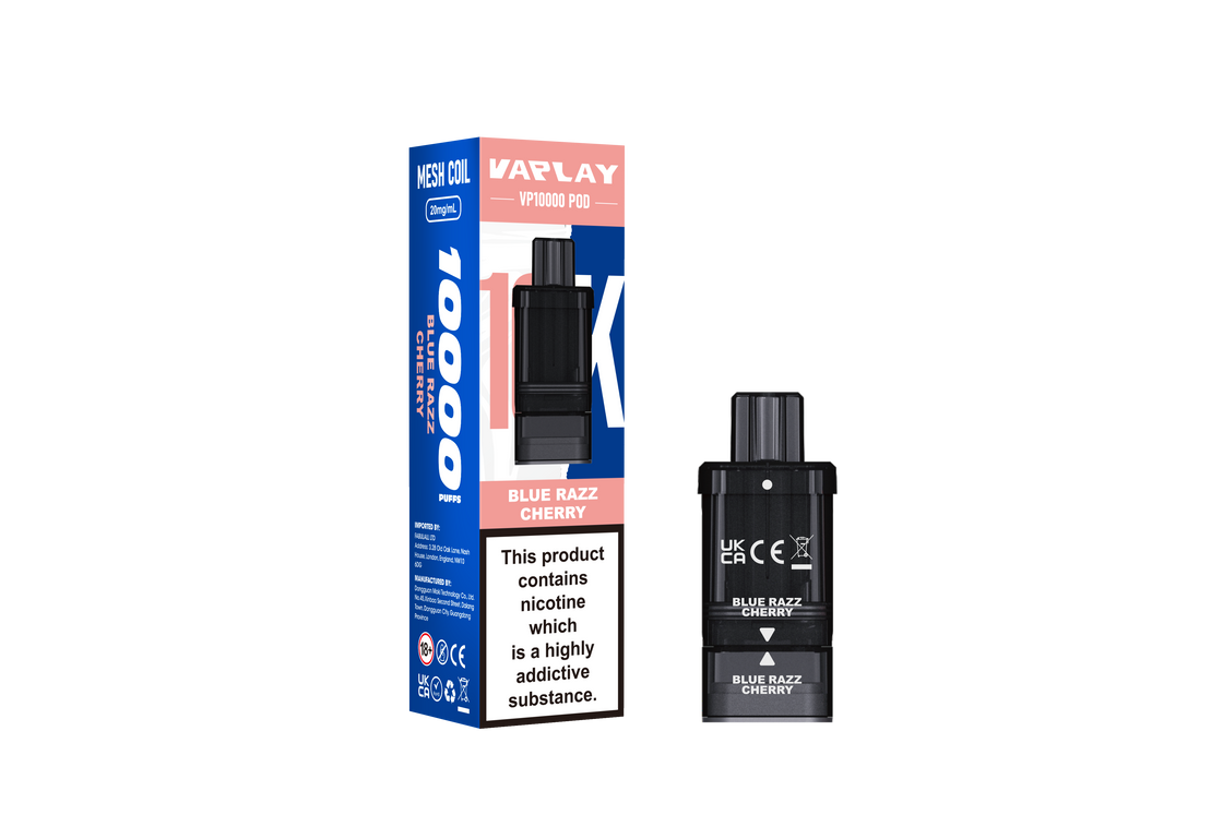 VAPLAY VP10000 Replacement Pods - 20m- 5 Pack