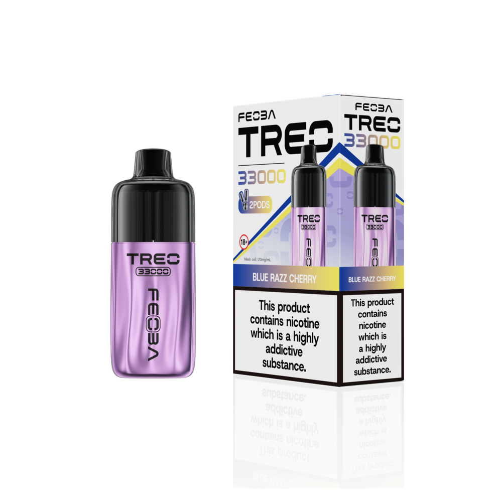 Feoba Trio 33000 Pre-filled Vape Pod Kit- Dual Flavour- 20mg -6 Pack