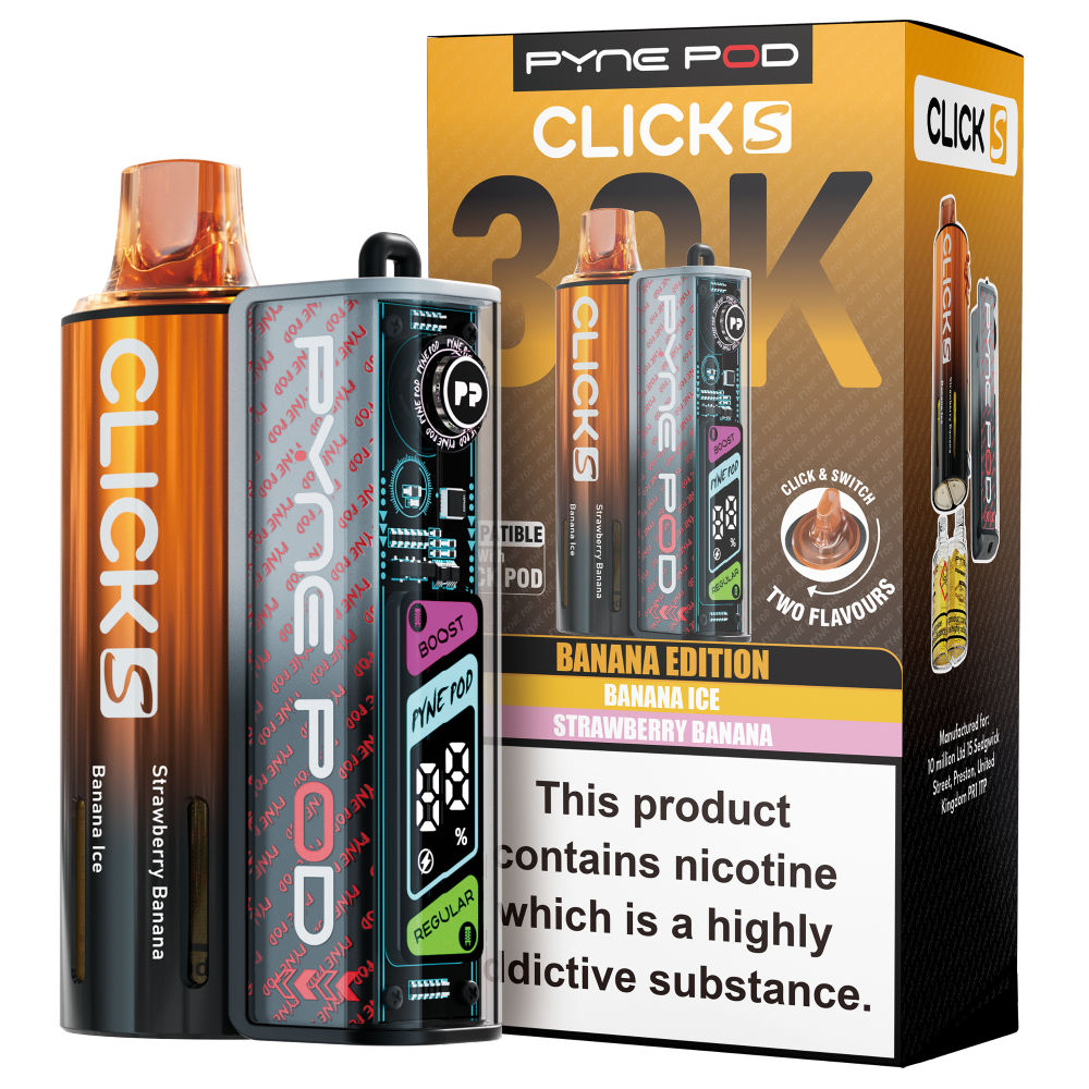 Pyne Pod Click S 30K Vape Kit - 20mg - 5 Pack