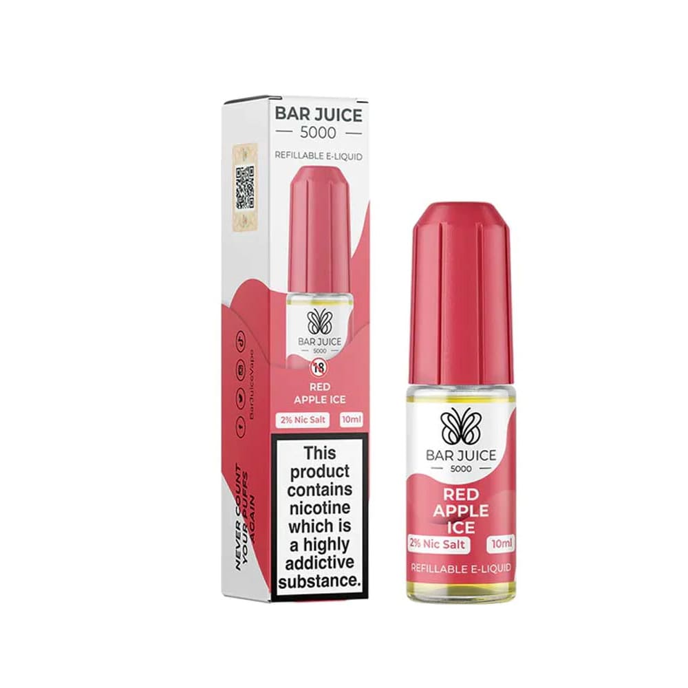 Bar Juice 5000 Nic Salt - Red Apple Ice - (Box of 10)