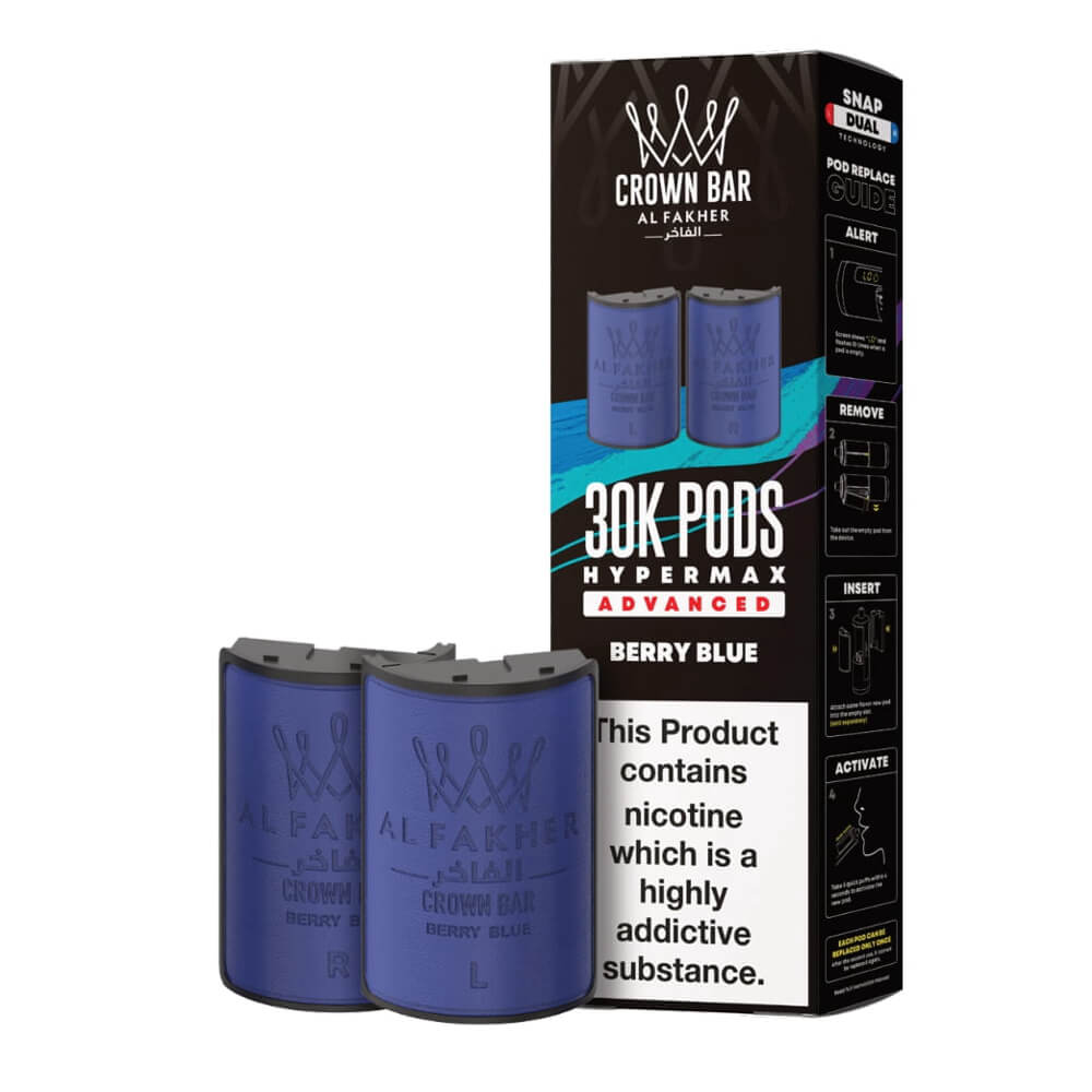 Al Fakher Crown Bar 30K Hypermax Prefilled Pods (Box of 5)
