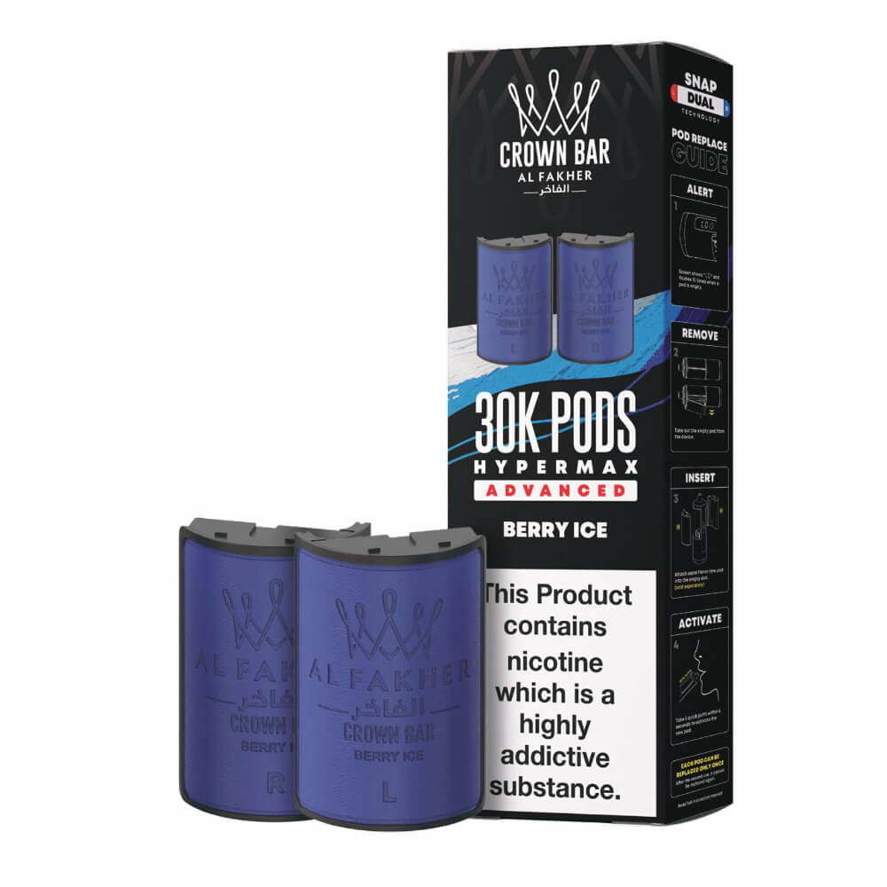 Al Fakher Crown Bar 30K Hypermax Prefilled Pods (Box of 5)