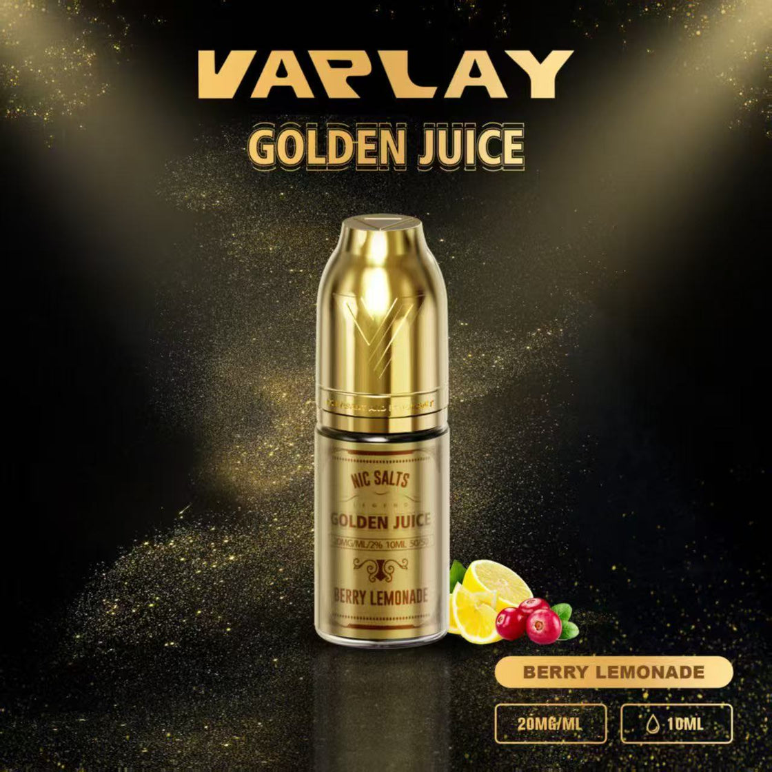VAPLAY Golden Juice Nic Salt -10mg&20mg - 10 Pack