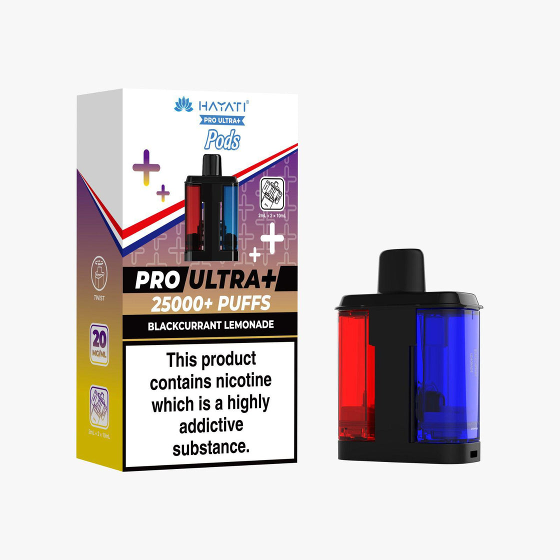 Hayati Pro Ultra Plus 25000 Prefilled Pods (Box of 5)