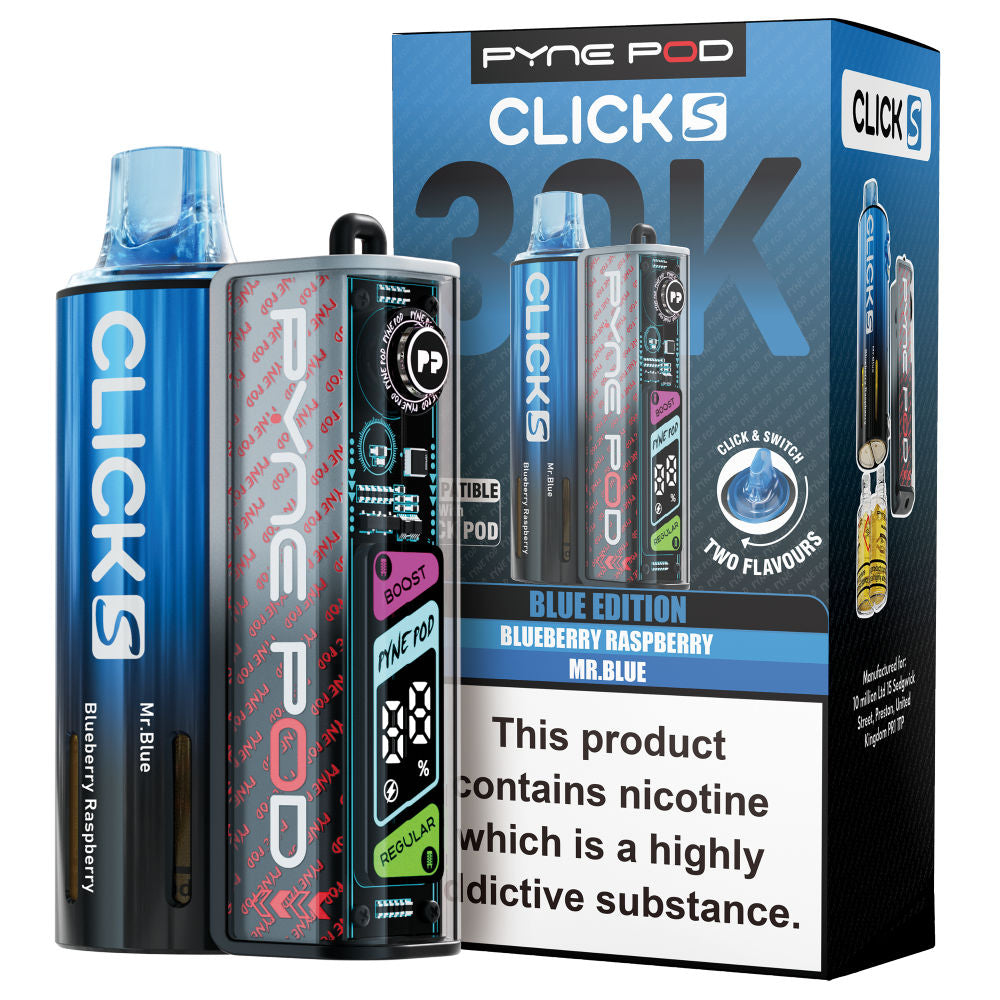 Pyne Pod Click S 30K Vape Kit - 20mg - 5 Pack