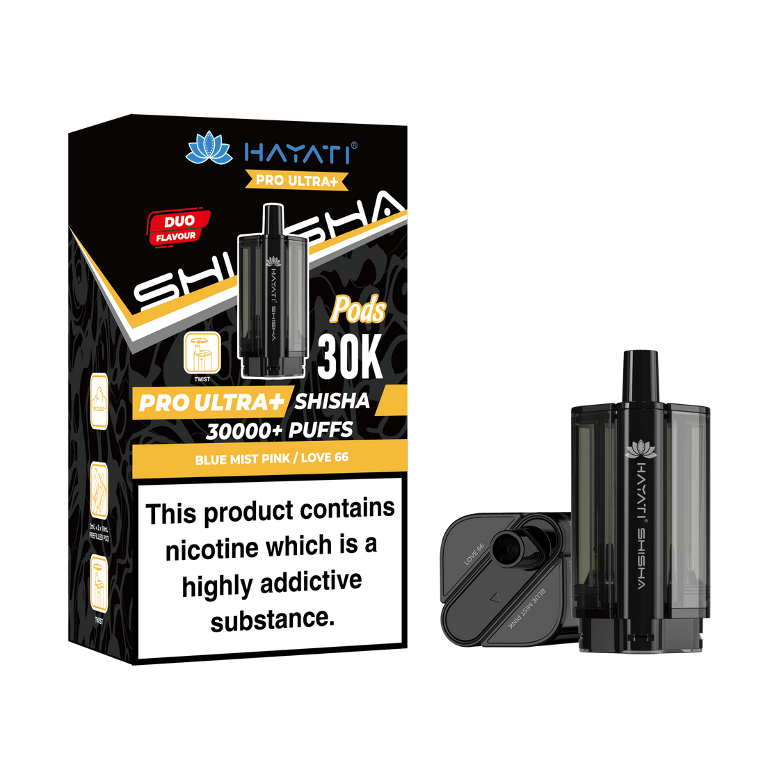 Hayati Pro Ultra+ Shisha Replacement Pods- 5 Pack