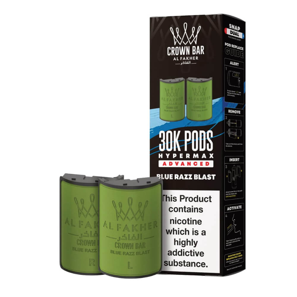 Al Fakher Crown Bar 30K Hypermax Prefilled Pods (Box of 5)
