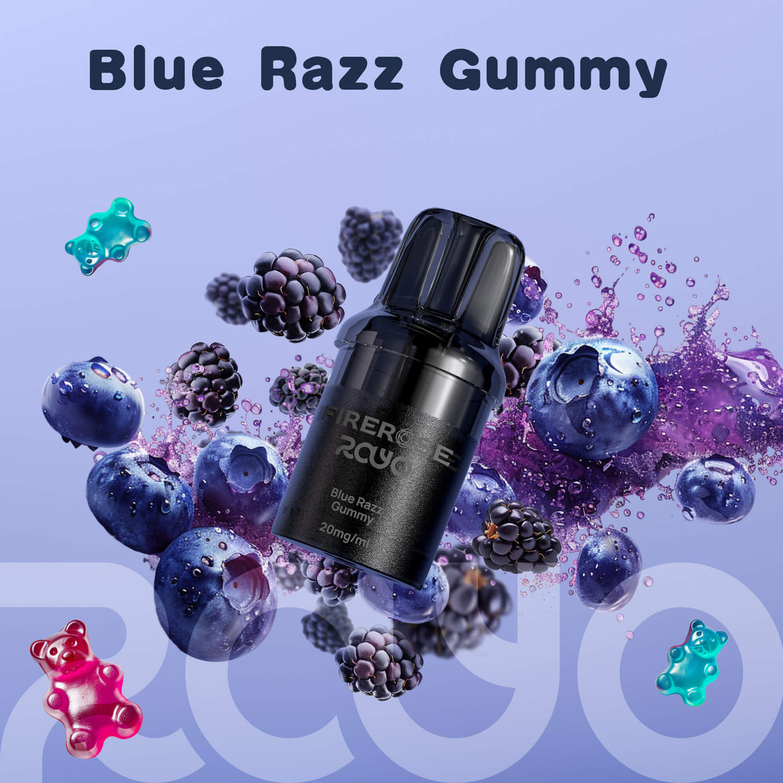 Firerose Rayo Replacement Pods - 20mg - Pack of 5(2ml+2ml)