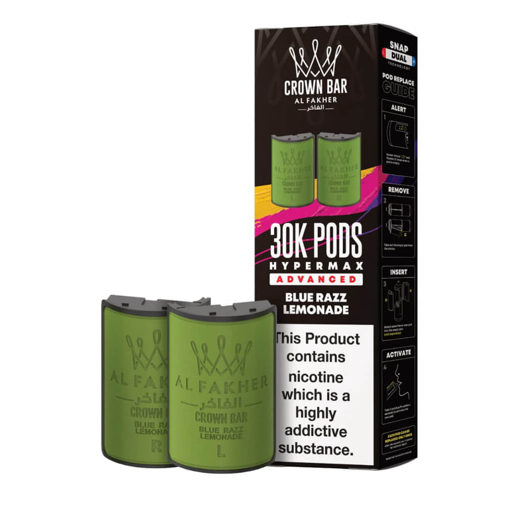 Al Fakher Crown Bar 30K Hypermax Prefilled Pods (Box of 5)