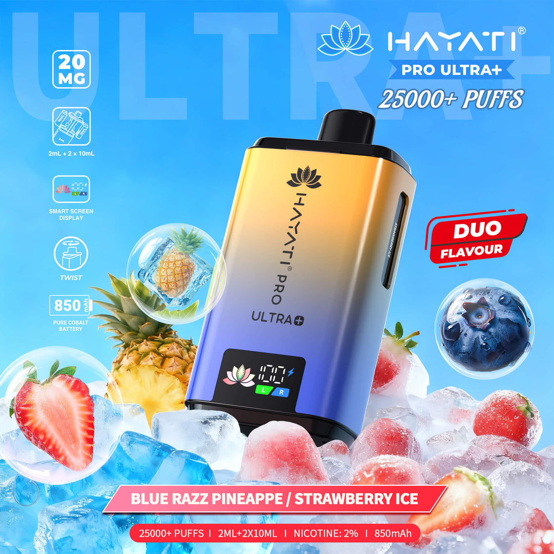 Hayati Pro Ultra Plus 25000 Box of 5 Prefilled Pod Vape Kit