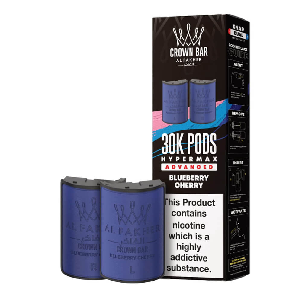 Al Fakher Crown Bar 30K Hypermax Prefilled Pods (Box of 5)