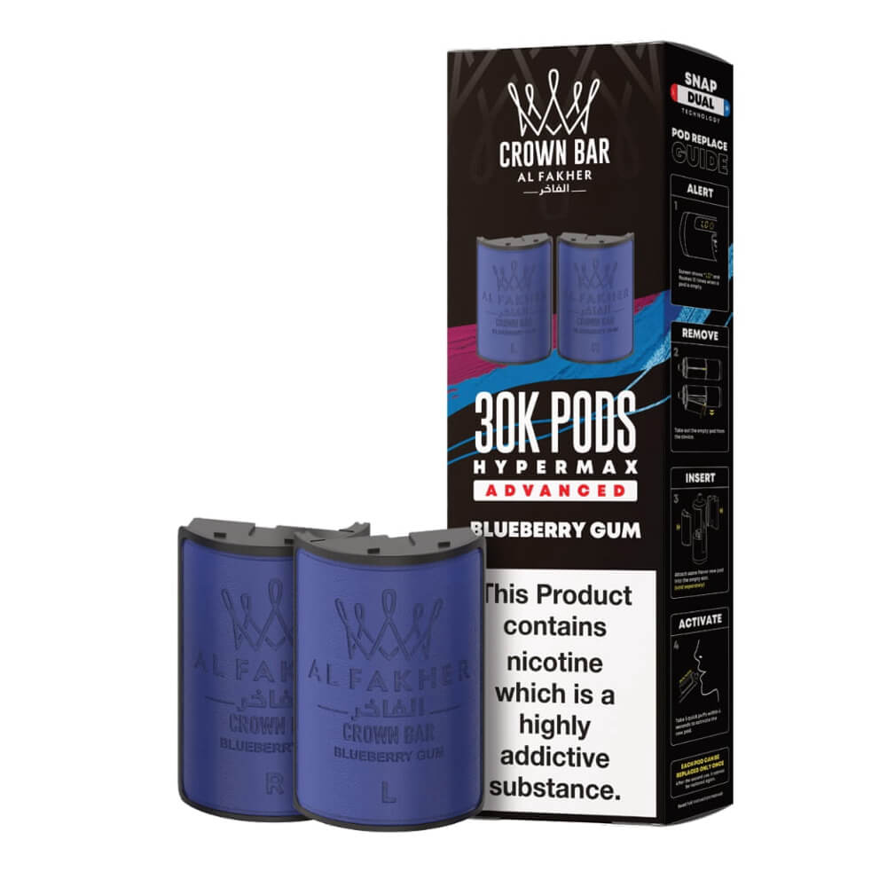 Al Fakher Crown Bar 30K Hypermax Prefilled Pods (Box of 5)