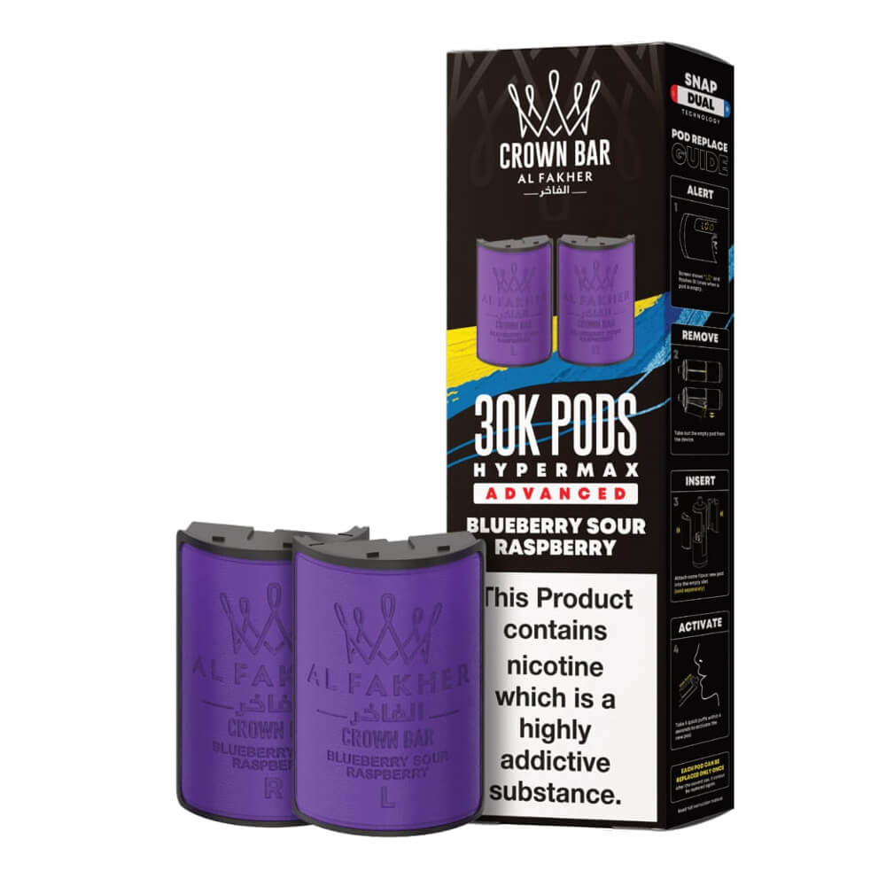 Al Fakher Crown Bar 30K Hypermax Prefilled Pods (Box of 5)