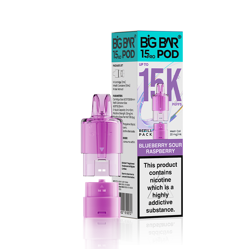 Big Bar 15 Pro Prefilled Pods (Box of 5)