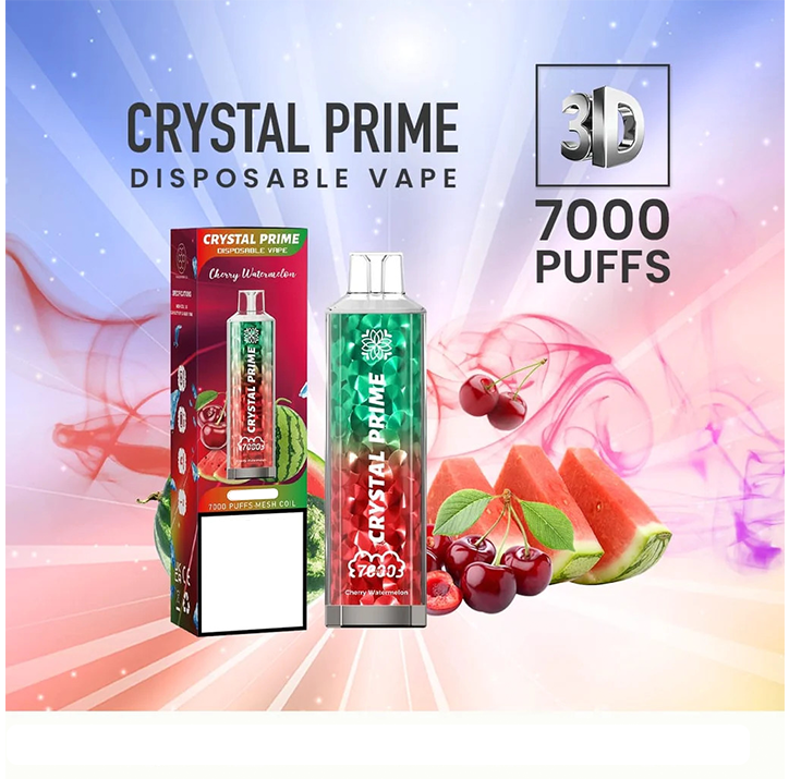 Crystal Prime 7000 Disposable Vape Puff Pod Device (Pack of 10)