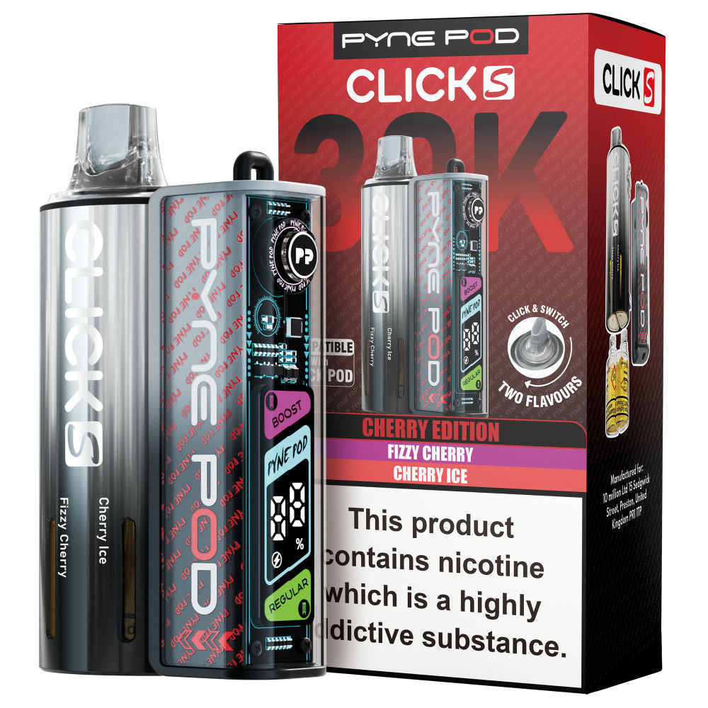 Pyne Pod Click S 30K Vape Kit - 20mg - 5 Pack