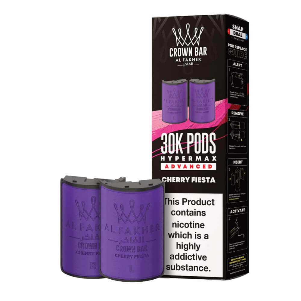 Al Fakher Crown Bar 30K Hypermax Prefilled Pods (Box of 5)