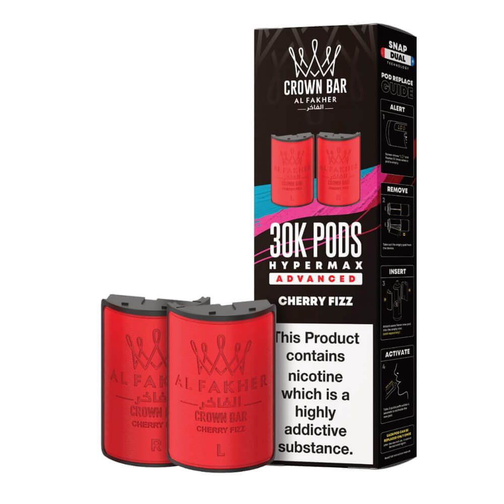 Al Fakher Crown Bar 30K Hypermax Prefilled Pods (Box of 5)
