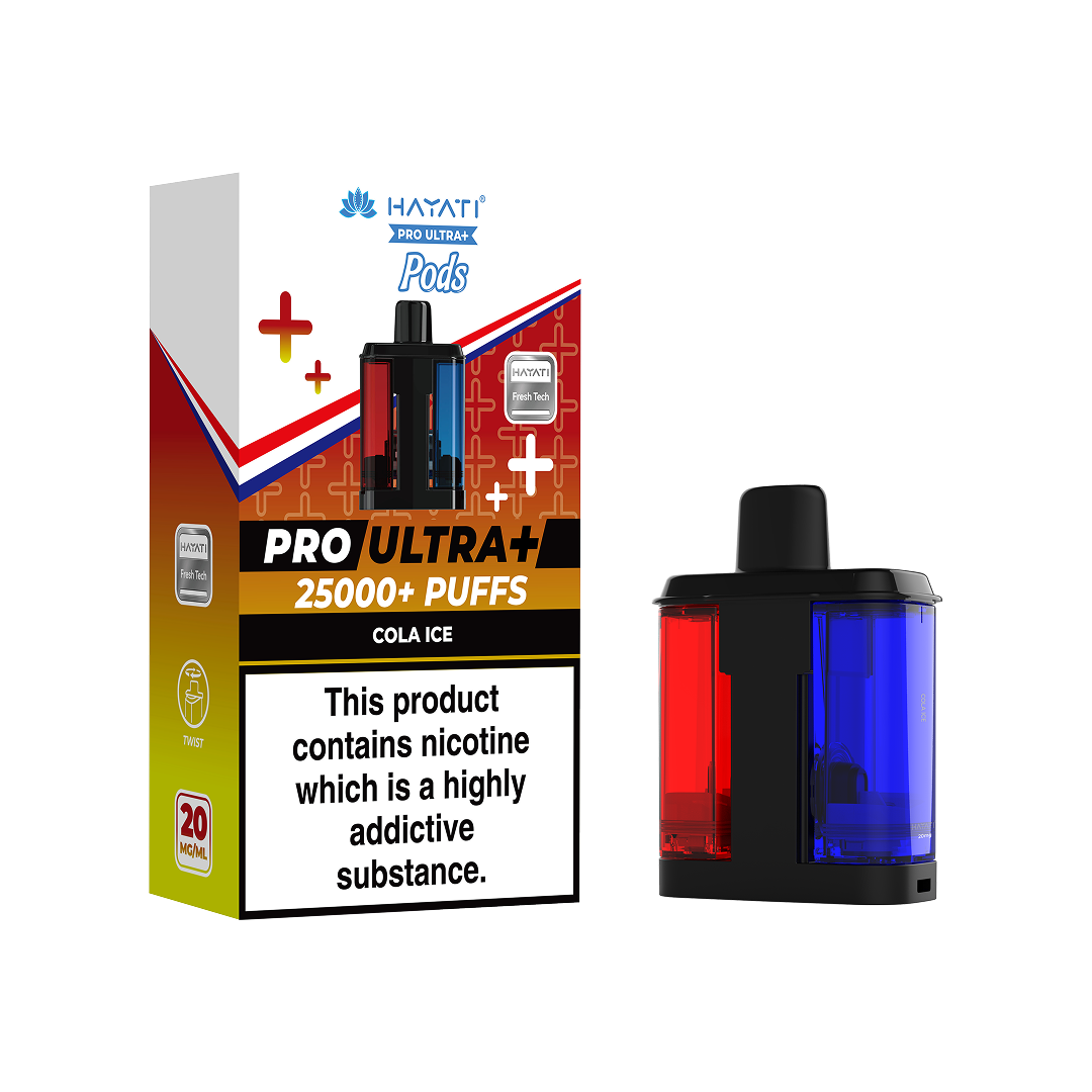 Hayati Pro Ultra Plus 25000 Prefilled Pods (Box of 5)