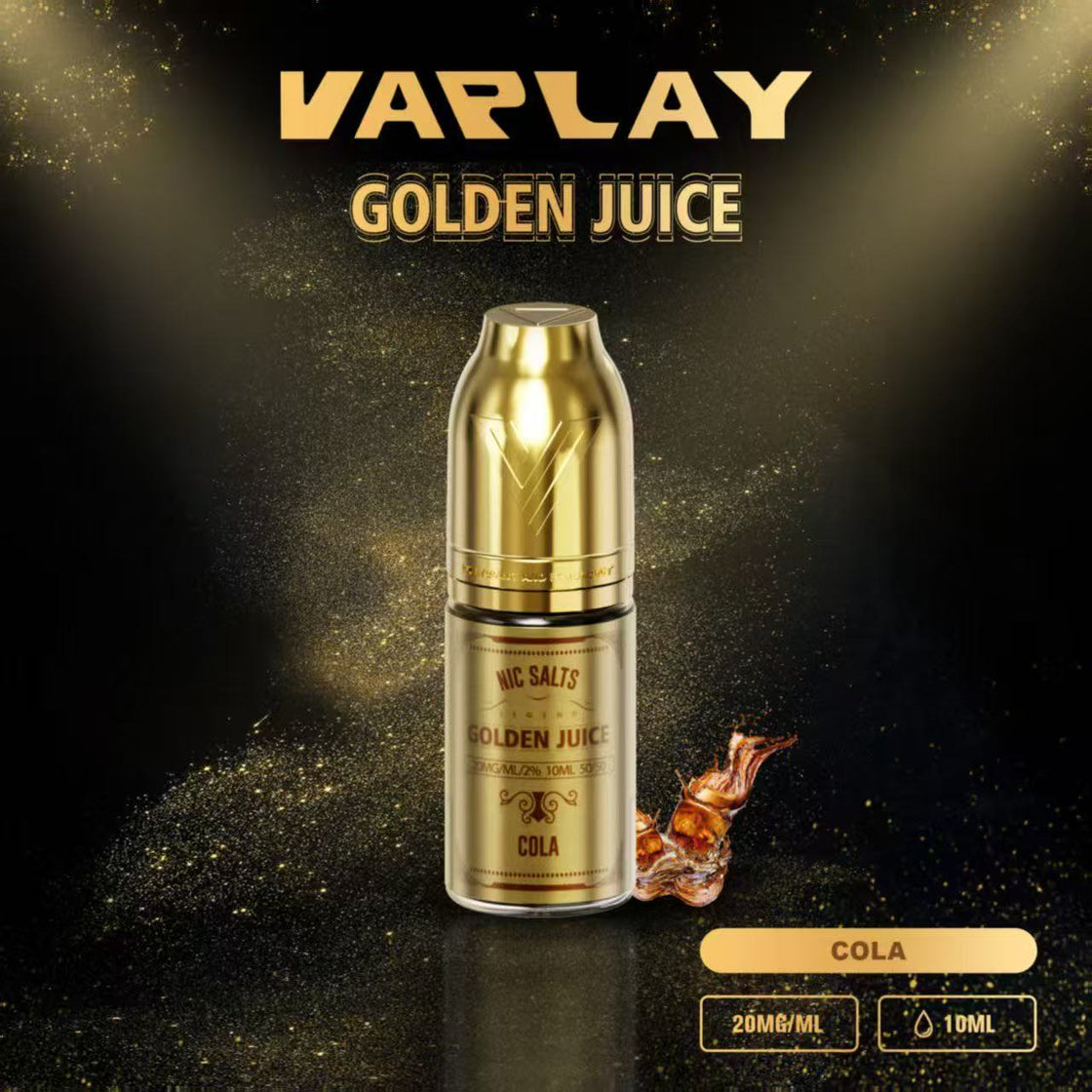 VAPLAY Golden Juice Nic Salt -10mg&20mg - 10 Pack