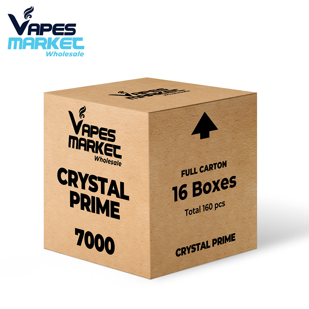 Crystal Prime 7000 Disposable Vape - Full Carton (16 Boxes Mixed Flavours)