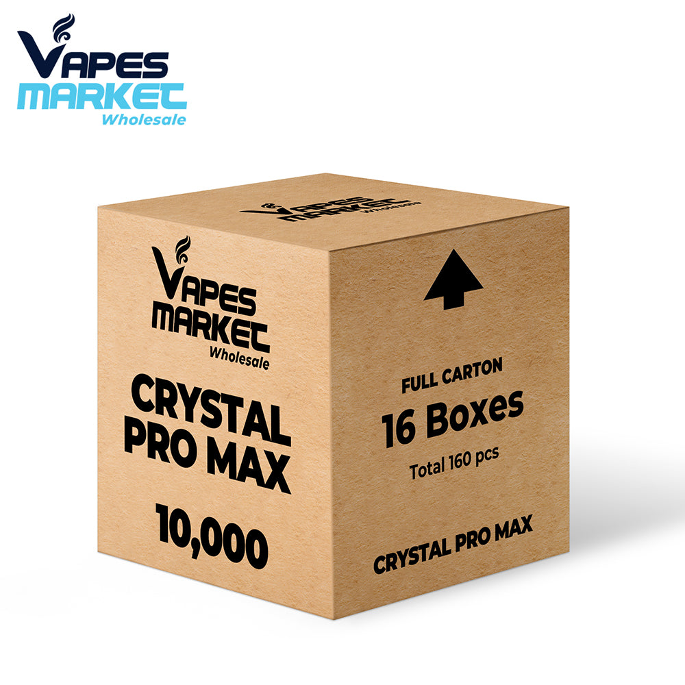 Crystal Pro Max 10000 Disposable Vape - Full Carton (16 Boxes Mixed Flavours)