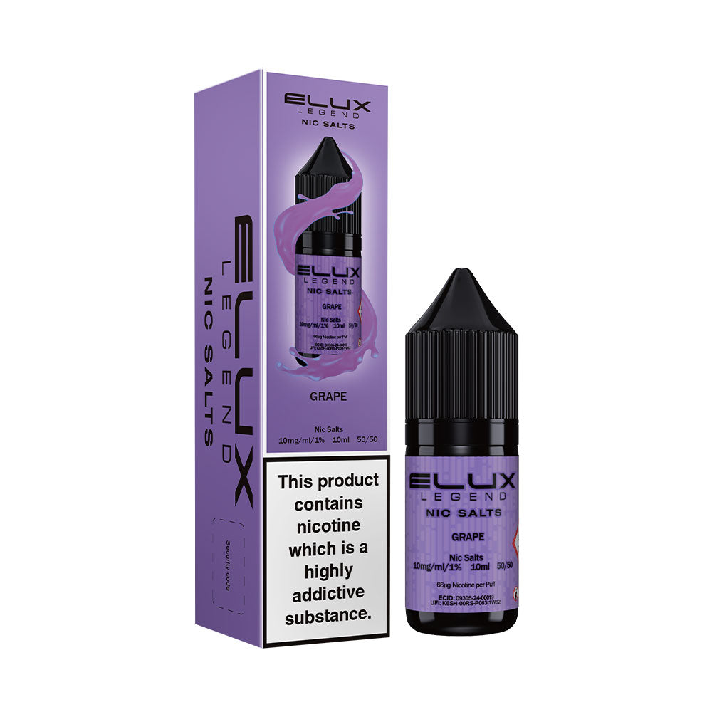 Elux Legend Nic Salt - Grape - (Box of 10)