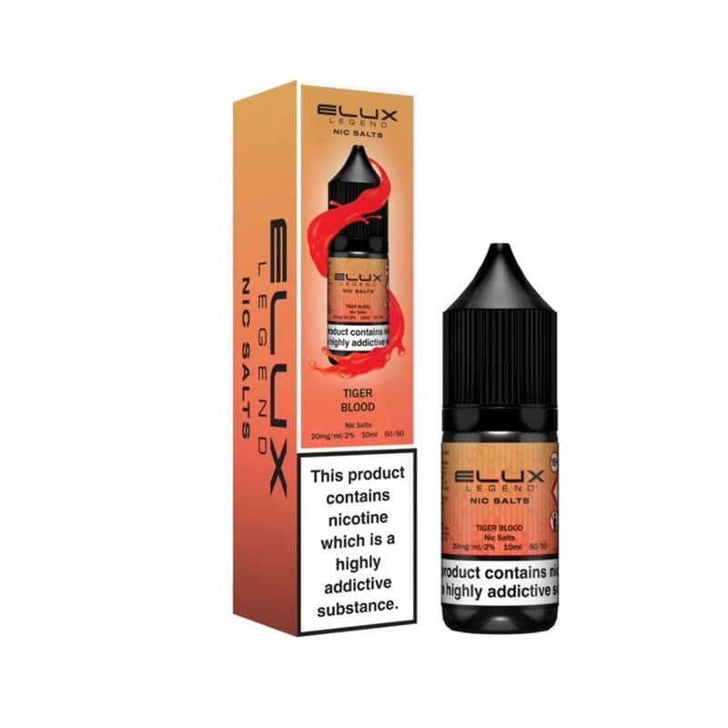 elux legend 3500 puffs tiger blood Elux Legend Nic Salt Tiger Blood Box of 10