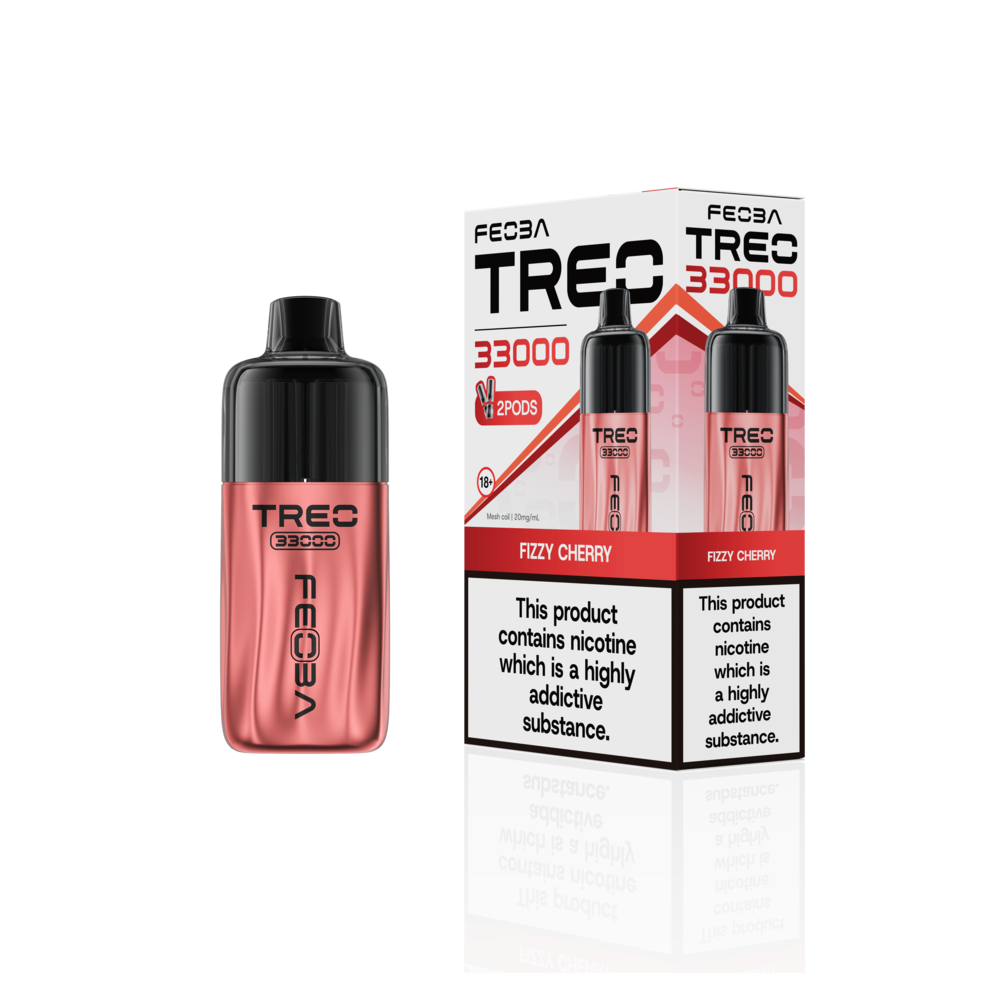 Feoba Trio 33000 Pre-filled Vape Pod Kit- Dual Flavour- 20mg -6 Pack