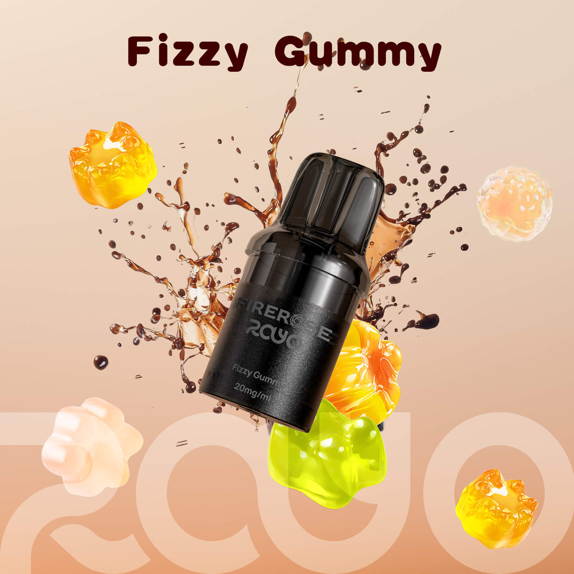 Firerose Rayo Replacement Pods - 20mg - Pack of 5(2ml+2ml)