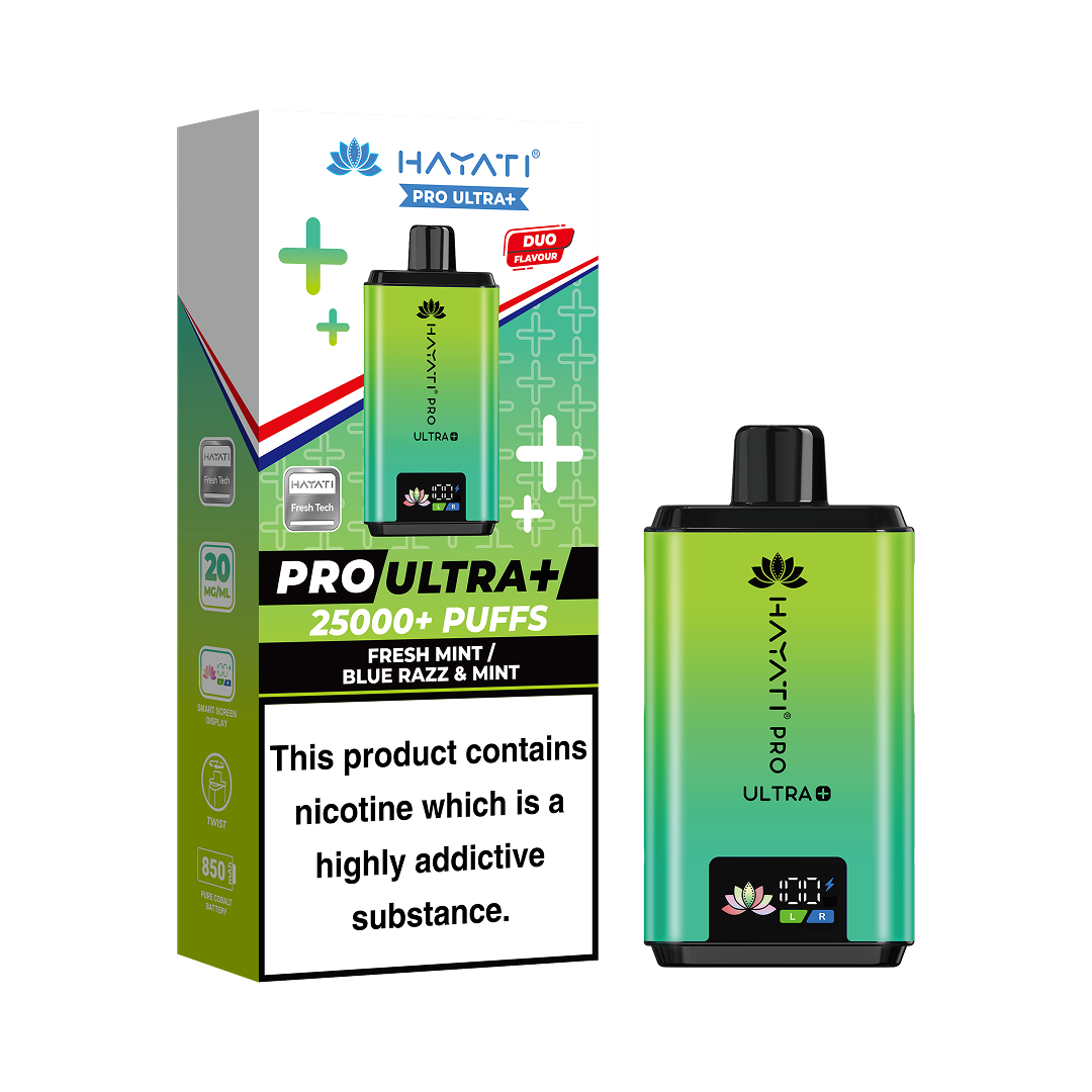 Hayati Pro Ultra Plus 25000 Box of 5 Prefilled Pod Vape Kit