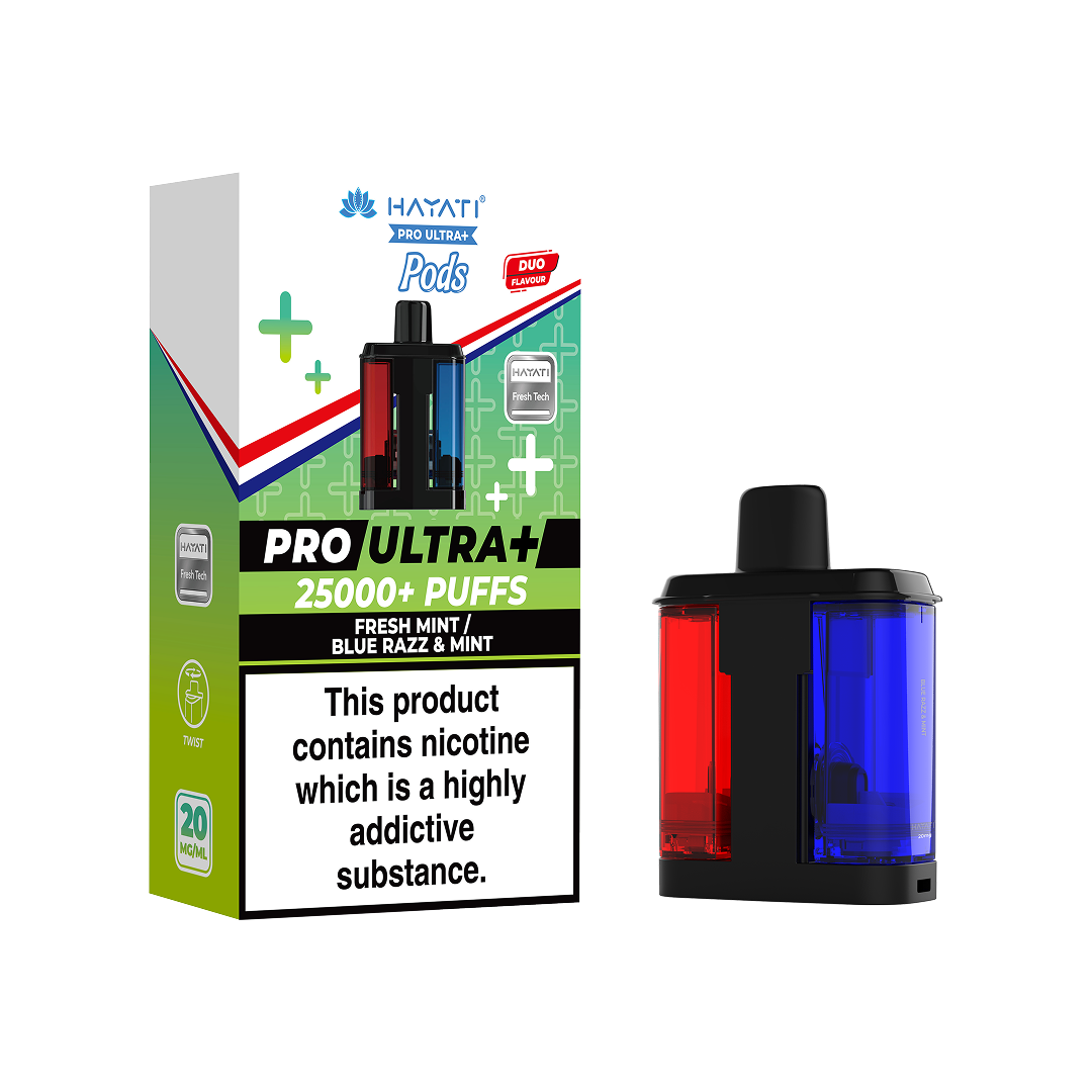 Hayati Pro Ultra Plus 25000 Prefilled Pods (Box of 5)