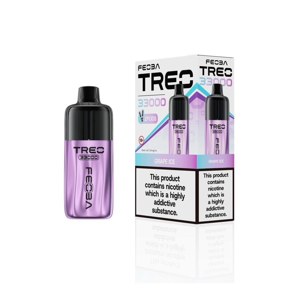 Feoba Trio 33000 Pre-filled Vape Pod Kit- Dual Flavour- 20mg -6 Pack
