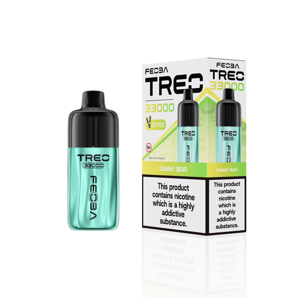 Feoba Trio 33000 Pre-filled Vape Pod Kit- Dual Flavour- 20mg -6 Pack